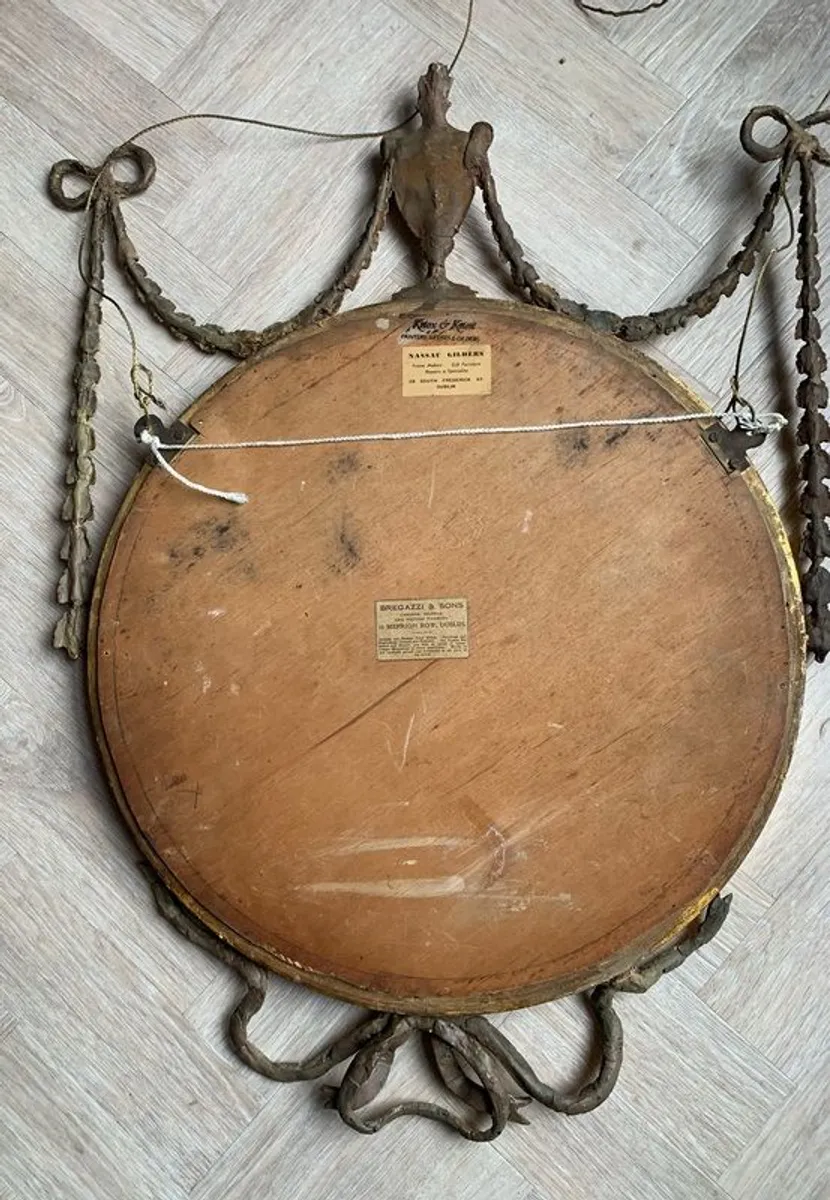 Antique Adams Wall Mirror - Image 4