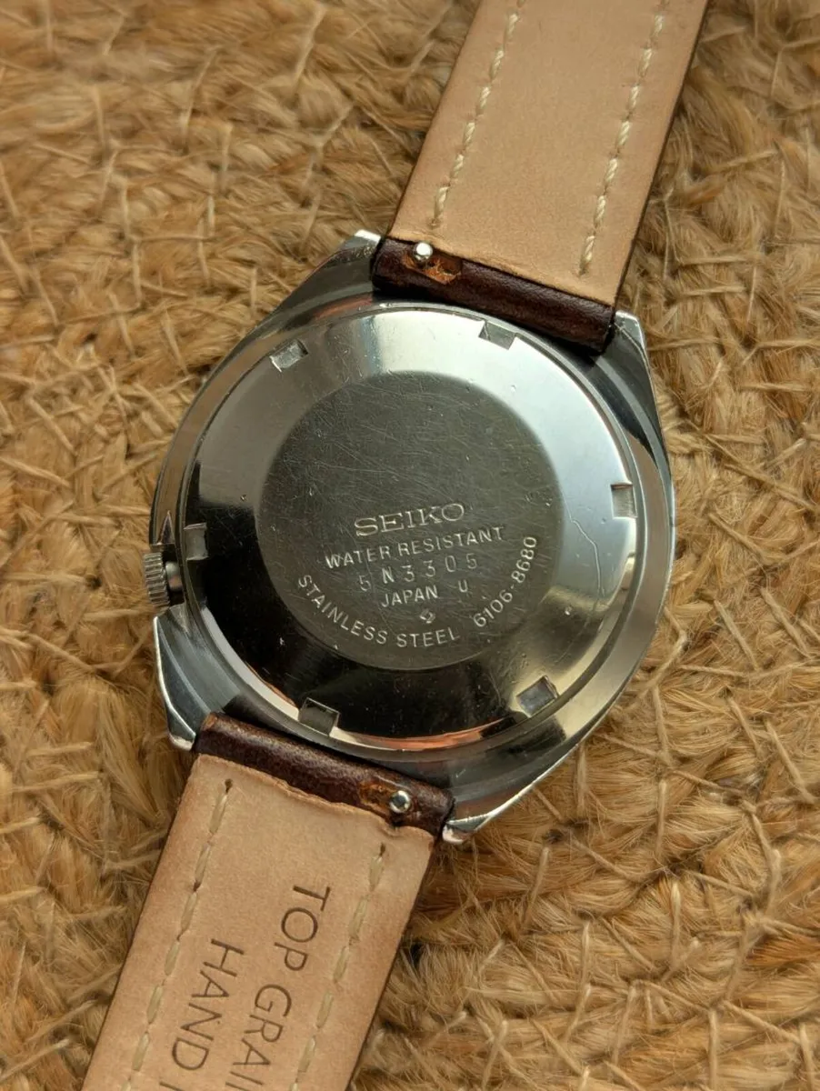 Seiko 5 Actus SS 6106-8680 Vintage Automatic Watch - Image 3