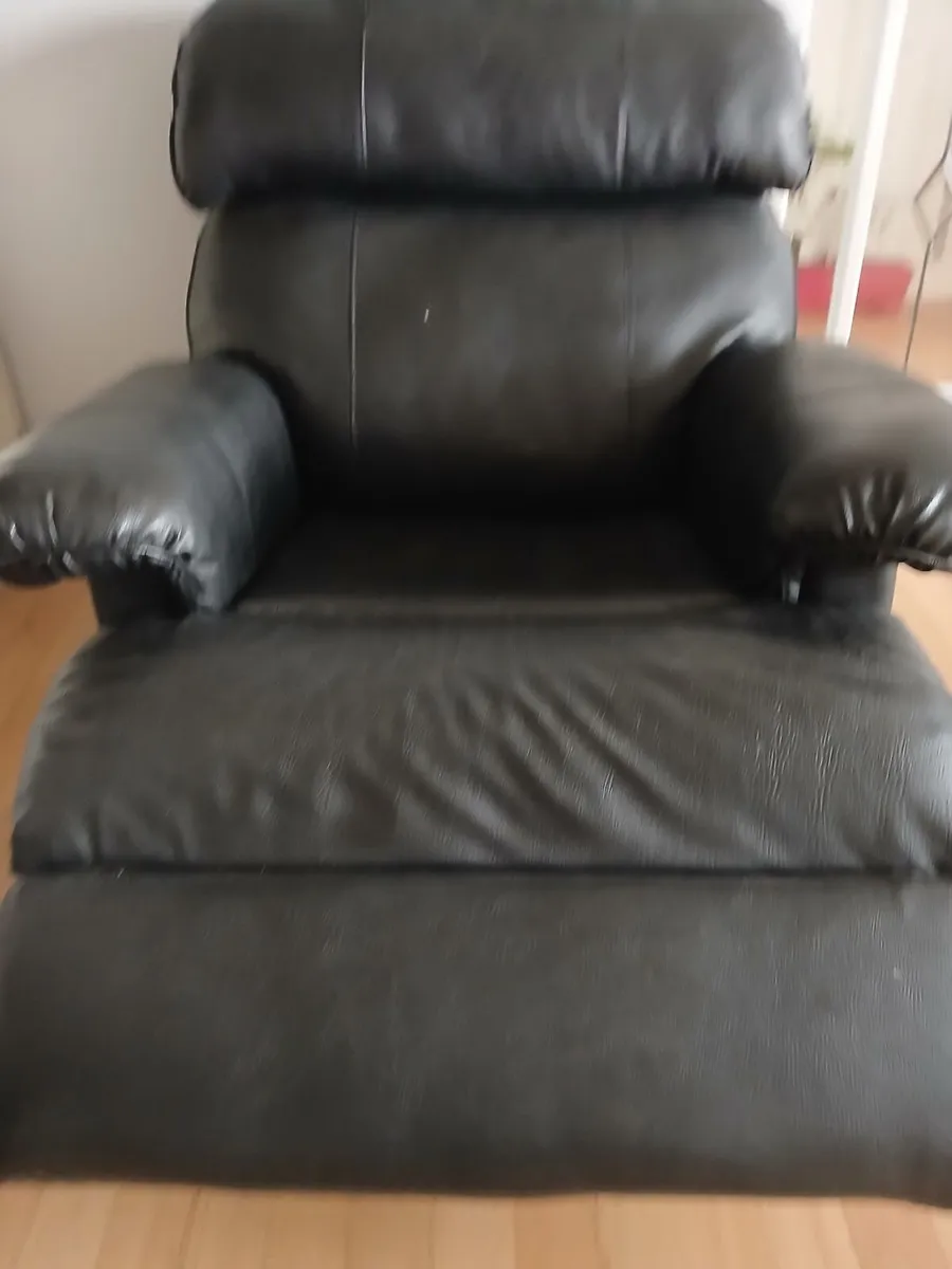 Leather rocking recliner chair - Image 1