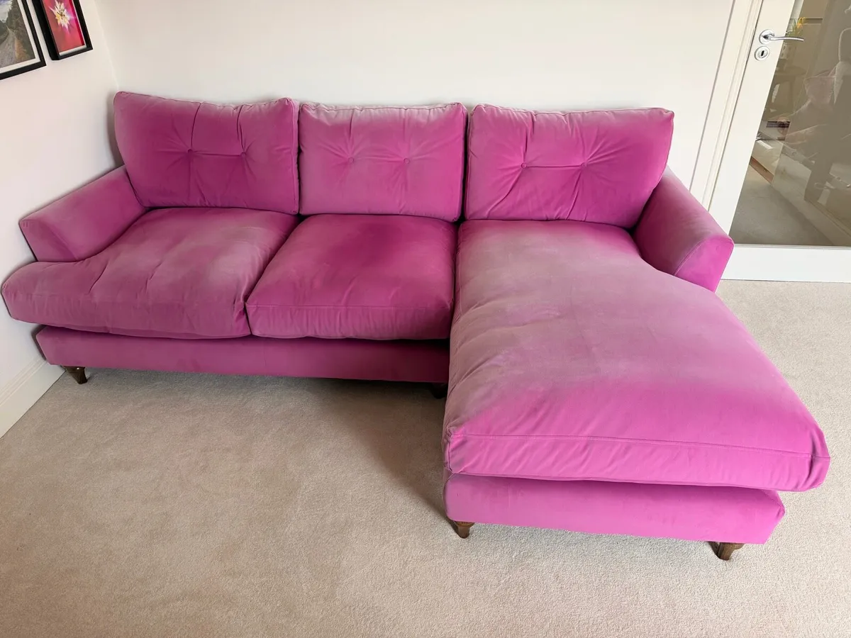 3 Seater Patterdale Couch/Sofa in pink from DFS - Image 4