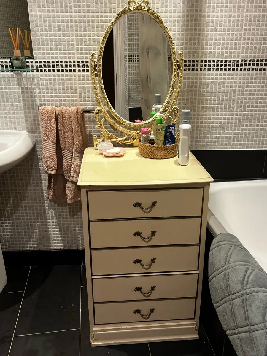 Vintage Style Vanity Unit with Mirror