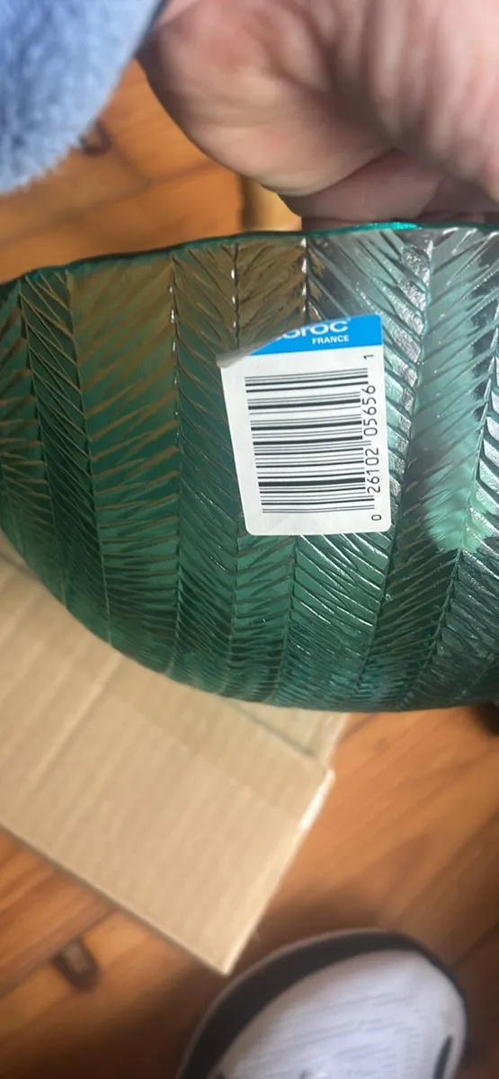 Large Arcoroc Green Bowl - Image 4