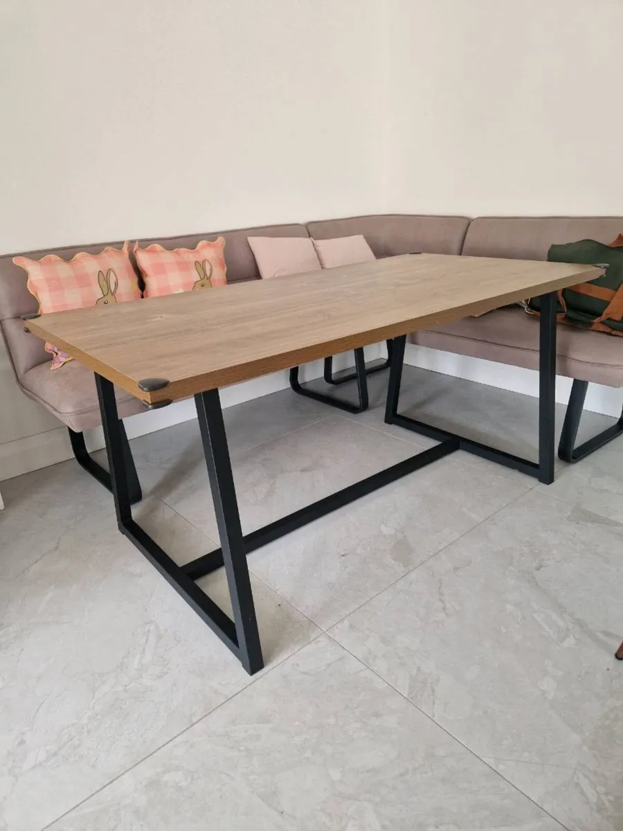 Dining Table Oak Effect - Image 1