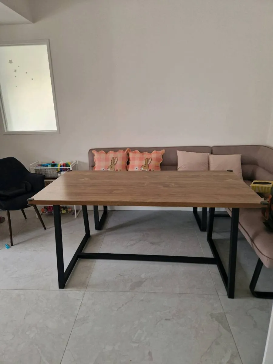 Dining Table Oak Effect - Image 2