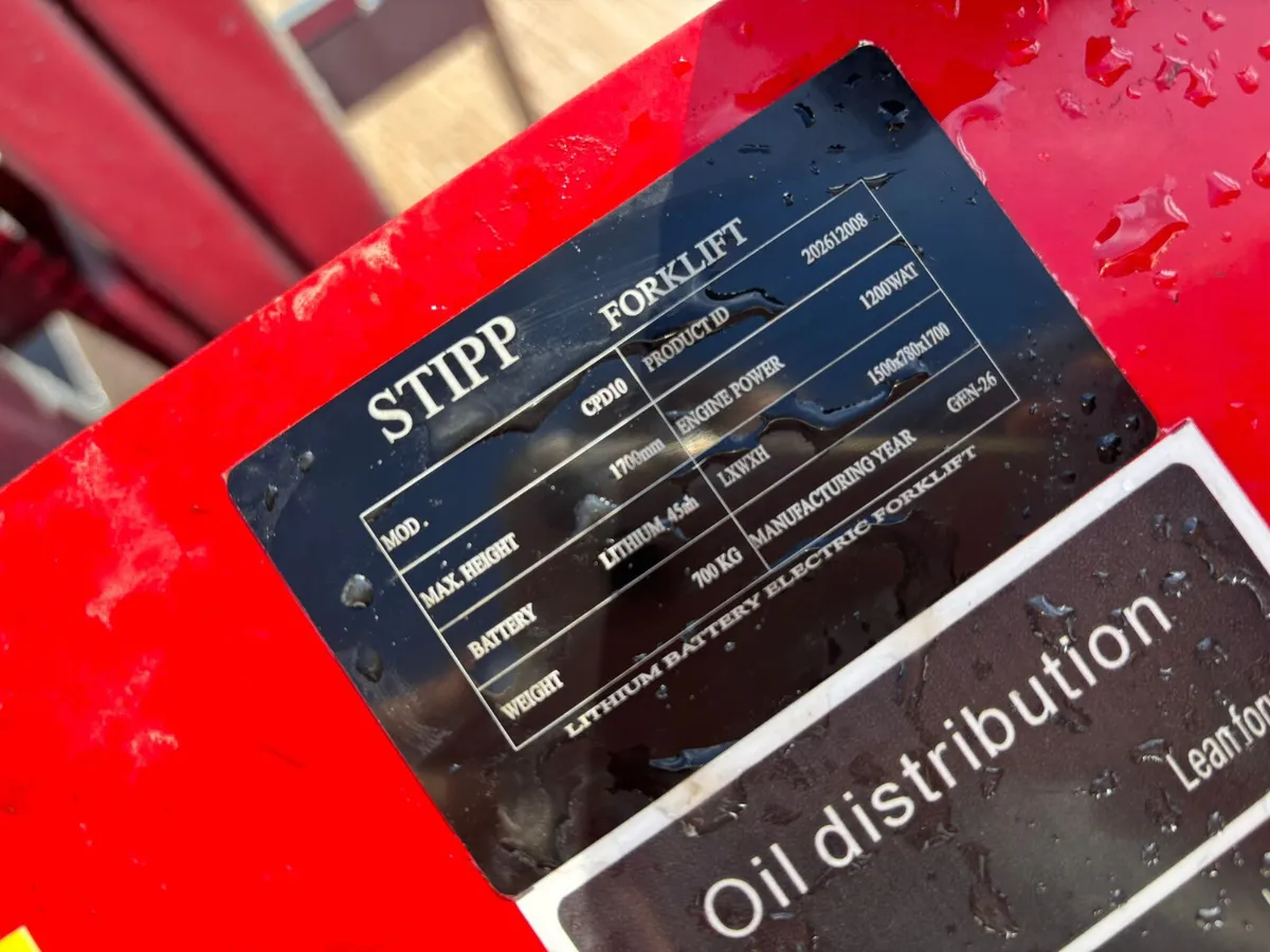 Stipp electric forklift new/unused - Image 4
