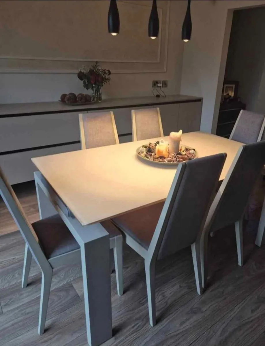 Dinning table and 6 chairs - Image 2