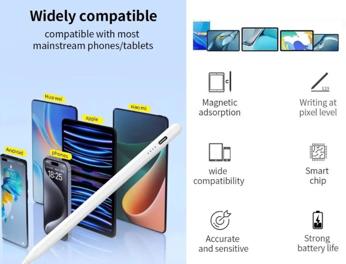 Stylus Pen iPad Android Magnetic Fast Charge - Image 4