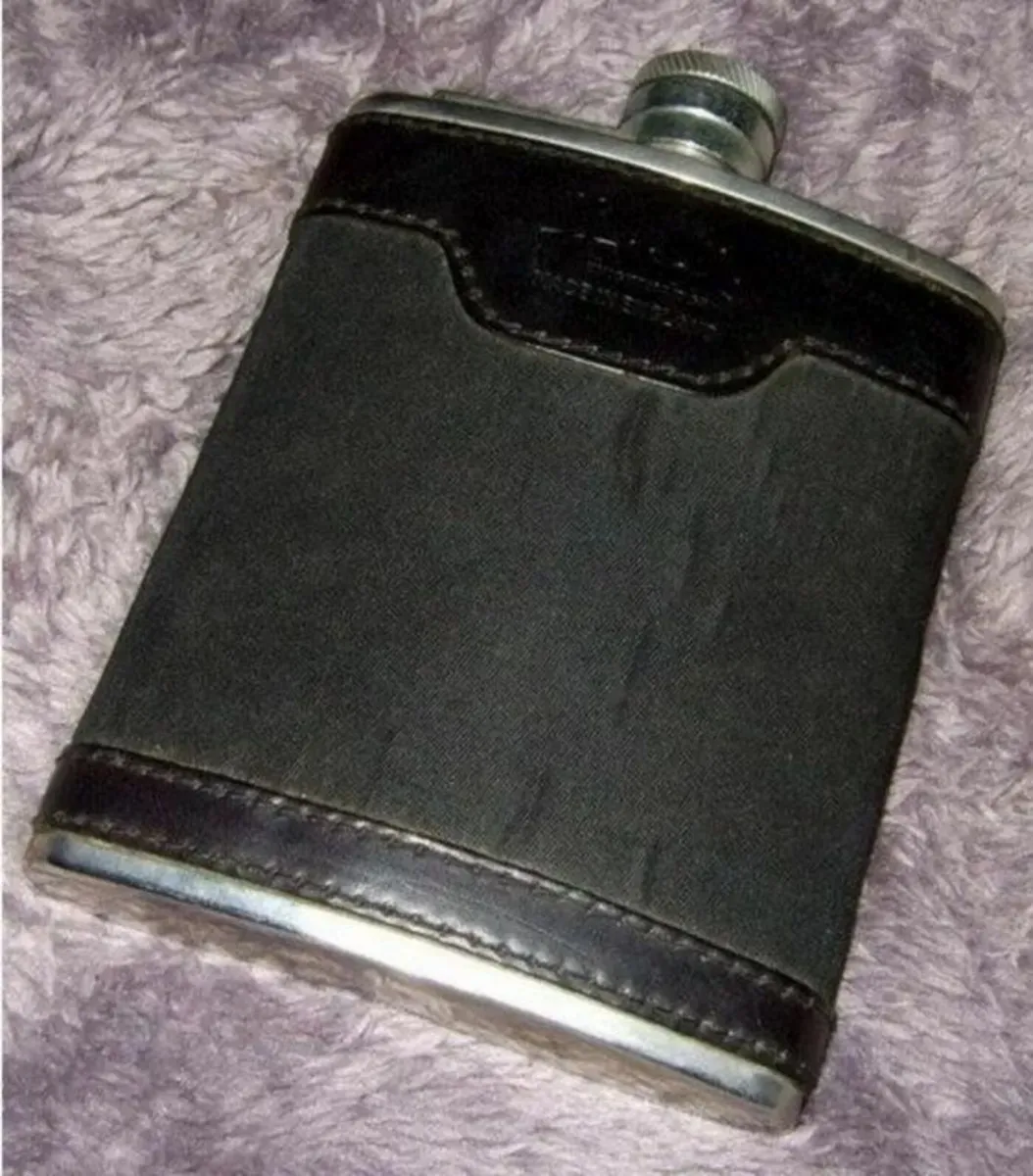 Vintage Harrods Hip Flask - Image 1