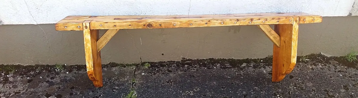 NEW Rustic Stove Mantle / Floating Shelf LONG - Image 2