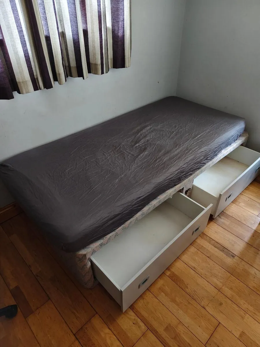 FREE TO TAKE AWAY:  Single Bed + Storage - Image 1