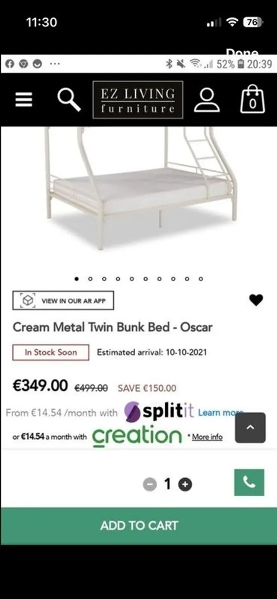 Triple bunk bed - Image 1