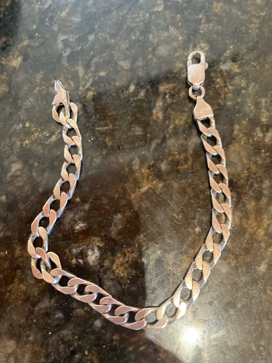 Sterling Silver heavy bracelet - Image 1