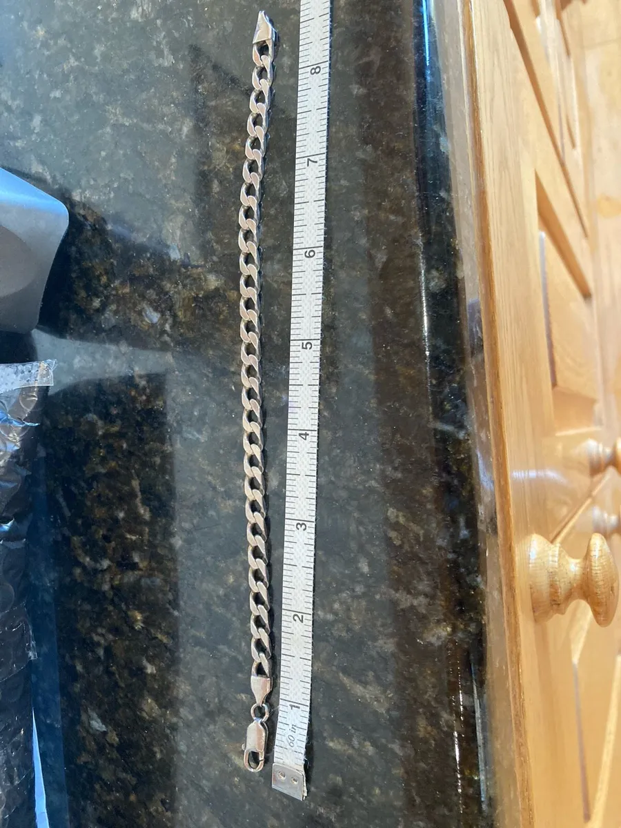 Sterling Silver heavy bracelet - Image 2