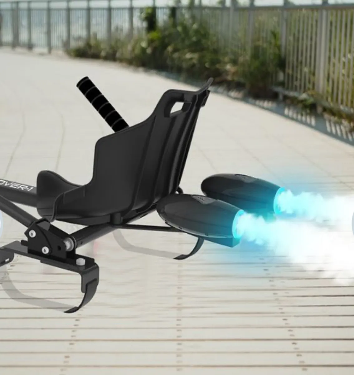 Hoverkart Attachment Seat with smoke - Image 1