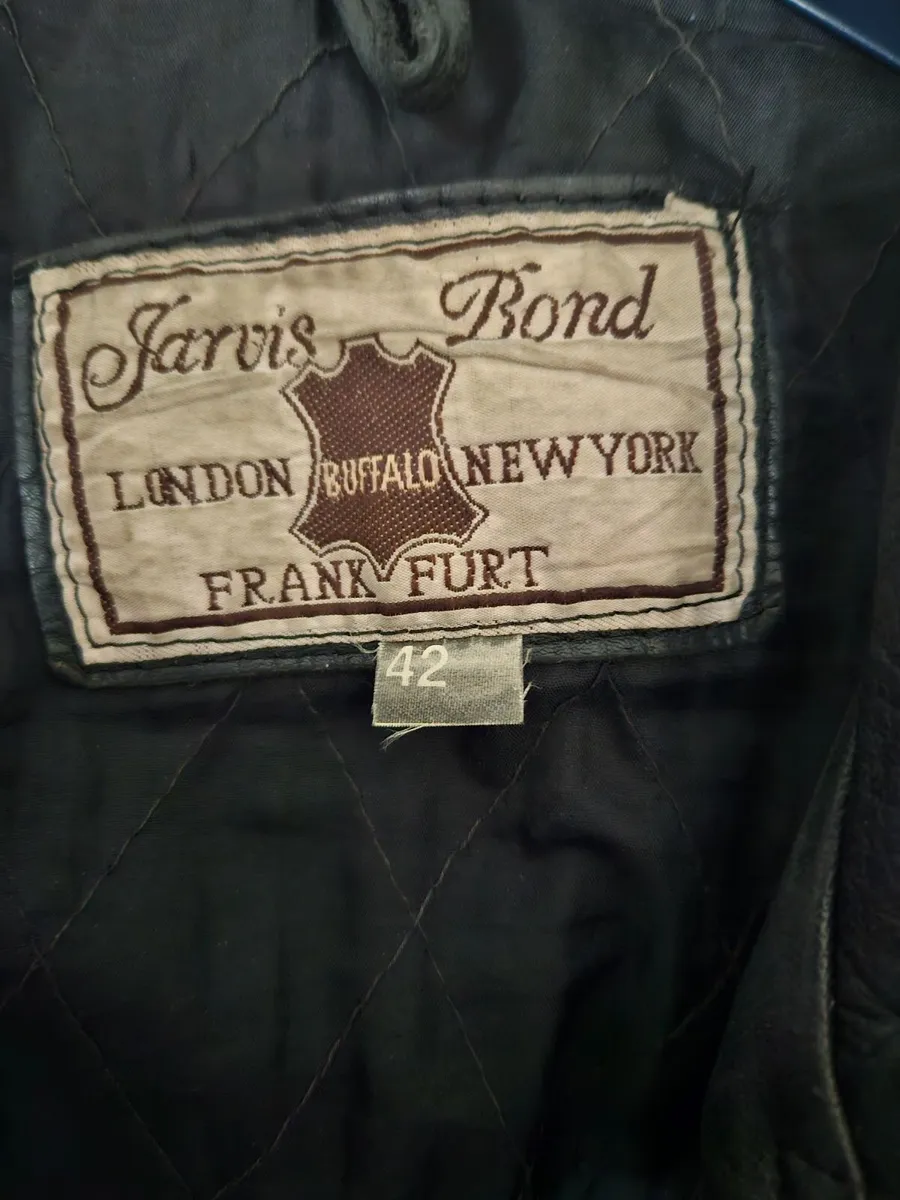 Vintage Black Leather Jacket - Image 3