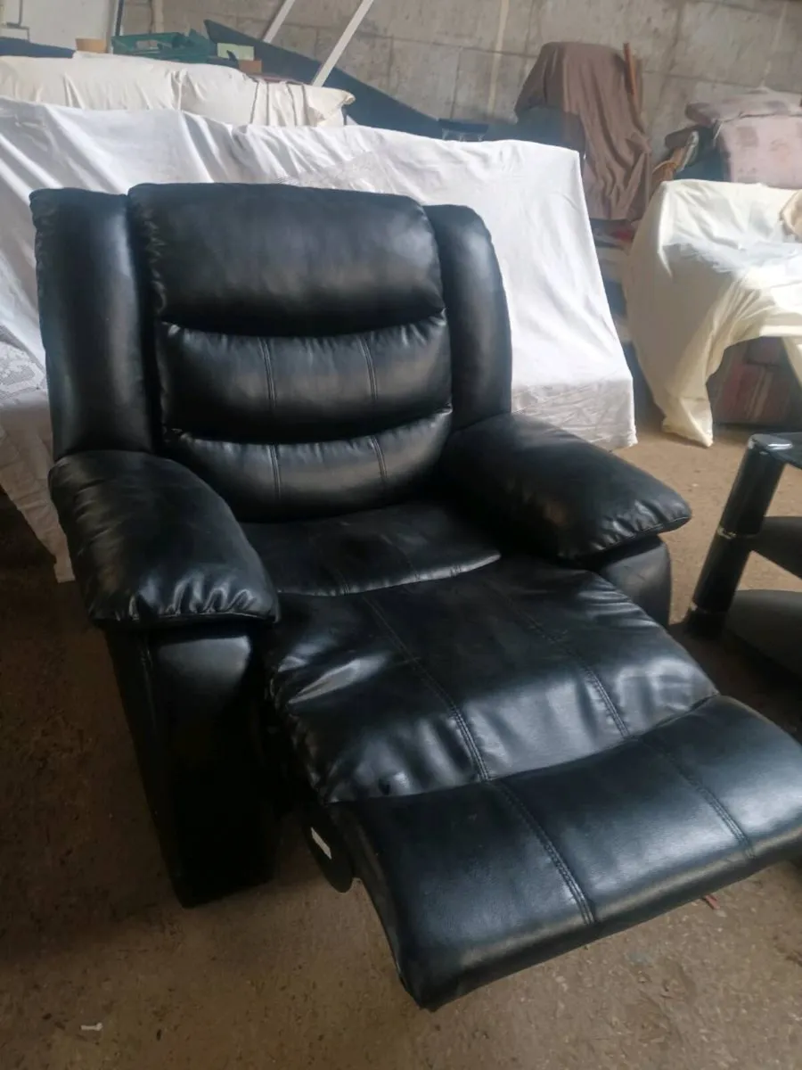 Leather Recliner Armchair - Image 1