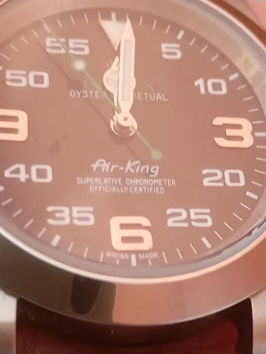 Automatic watch. Cow hide strap. - Image 2