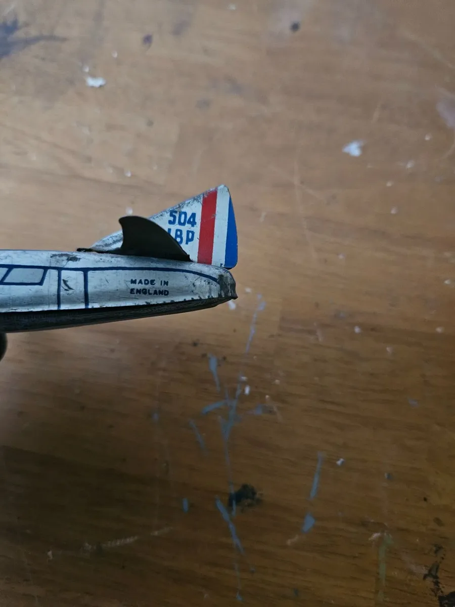 Vintage Tinplate Aeroplane 1950's - Image 3