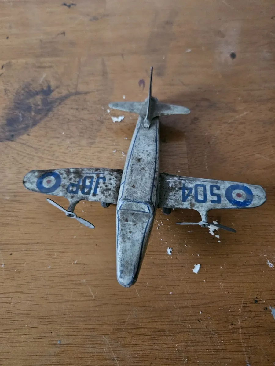 Vintage Tinplate Aeroplane 1950's - Image 1