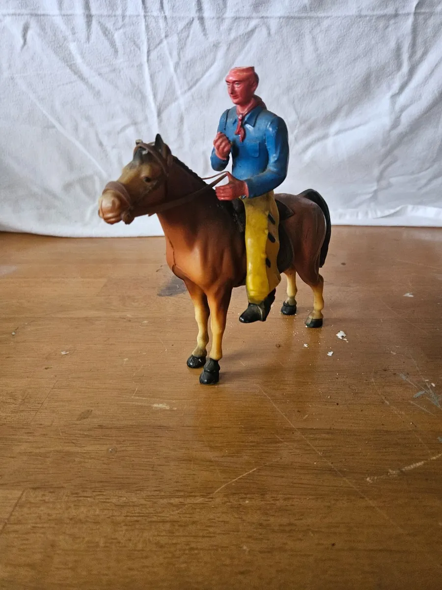 Vintage Cowboy on Horse Back Wild West - Image 4