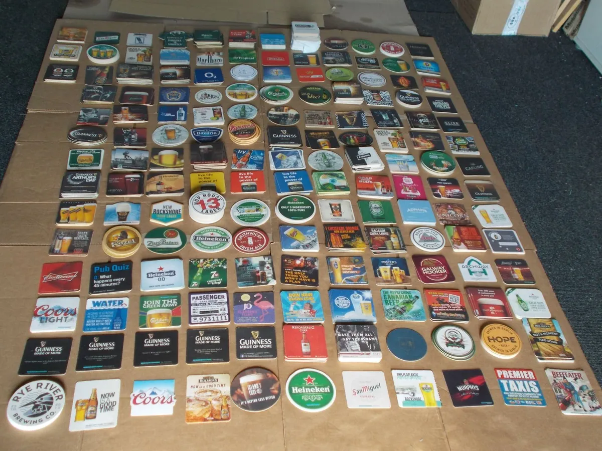 Job Lot of c.900 Beer Mats **New** - Image 1