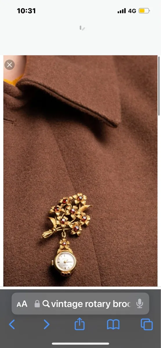 Vintage Rotary brooch watch