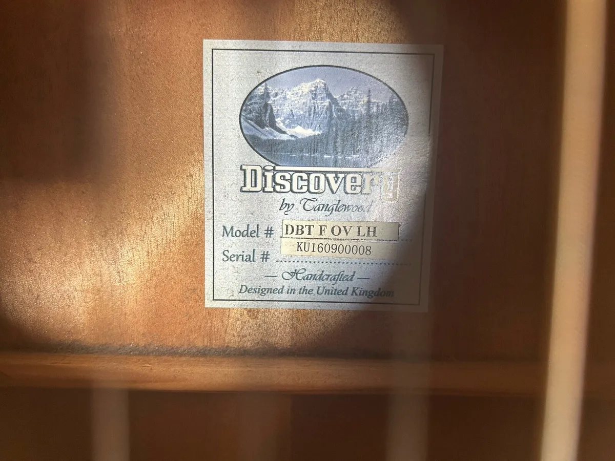 Tanglewood Left Handed Acoustic Guitar - Image 3