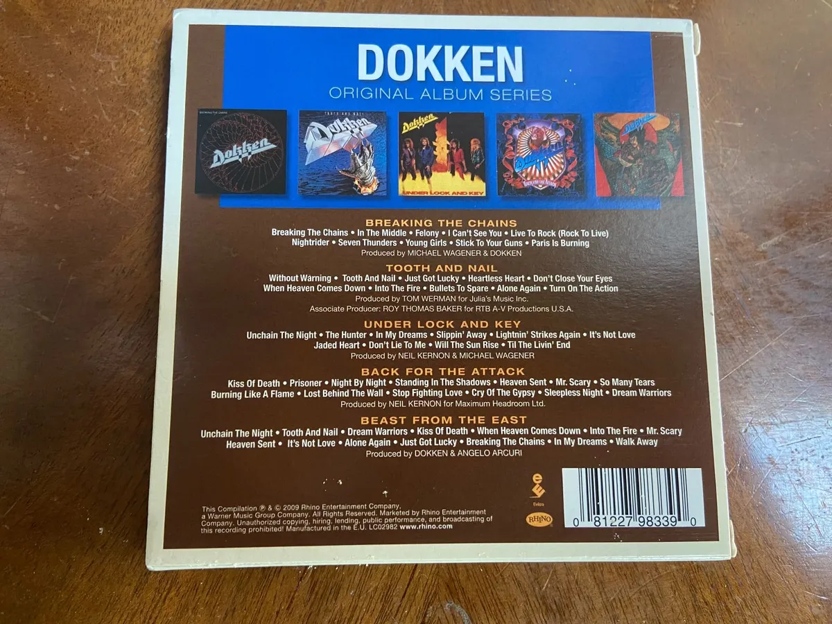 Dokken Original Album Series 5 CD Set - Image 2