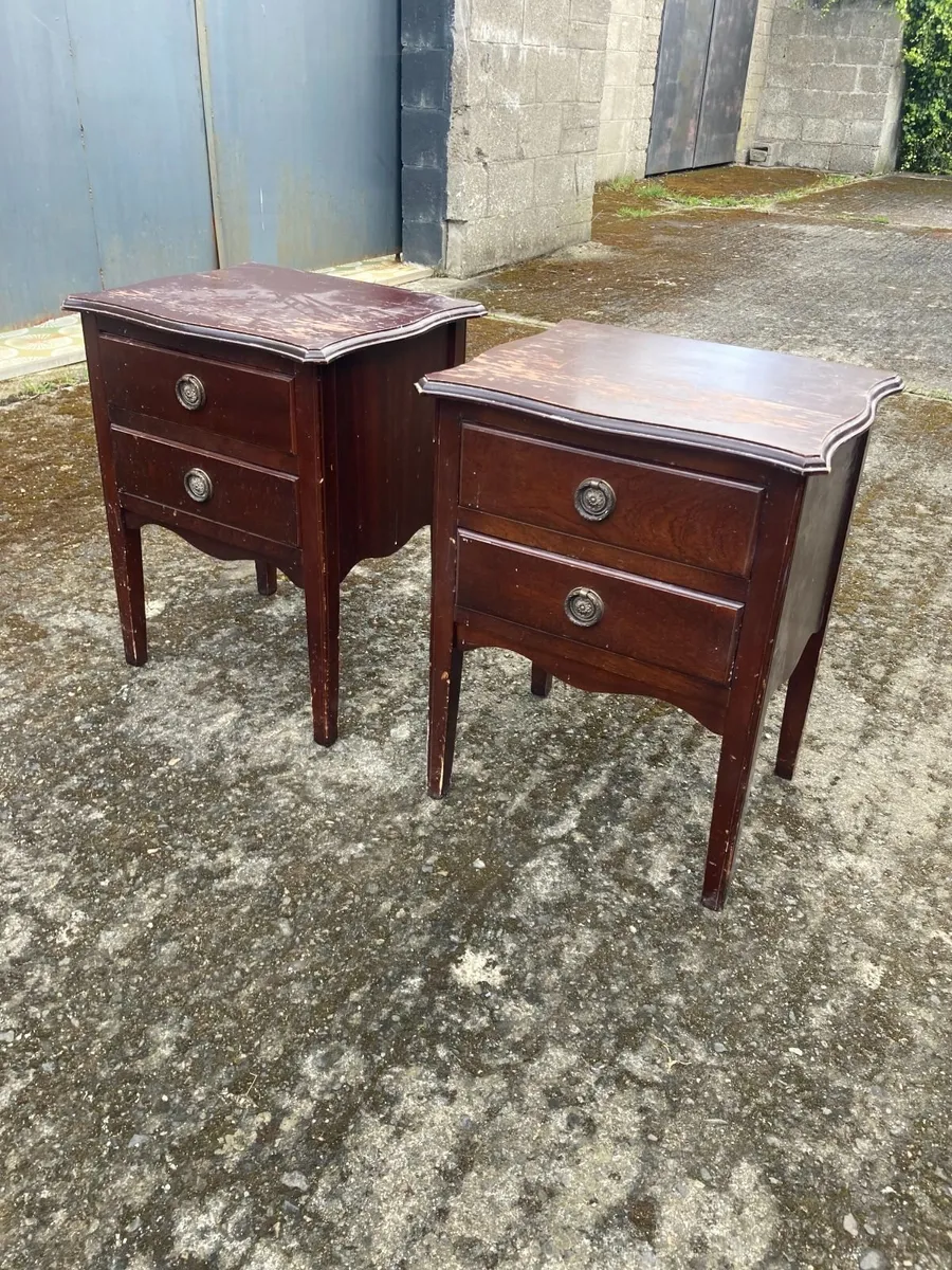 Bedside Lockers x 2 - Vintage - TLC - Image 1