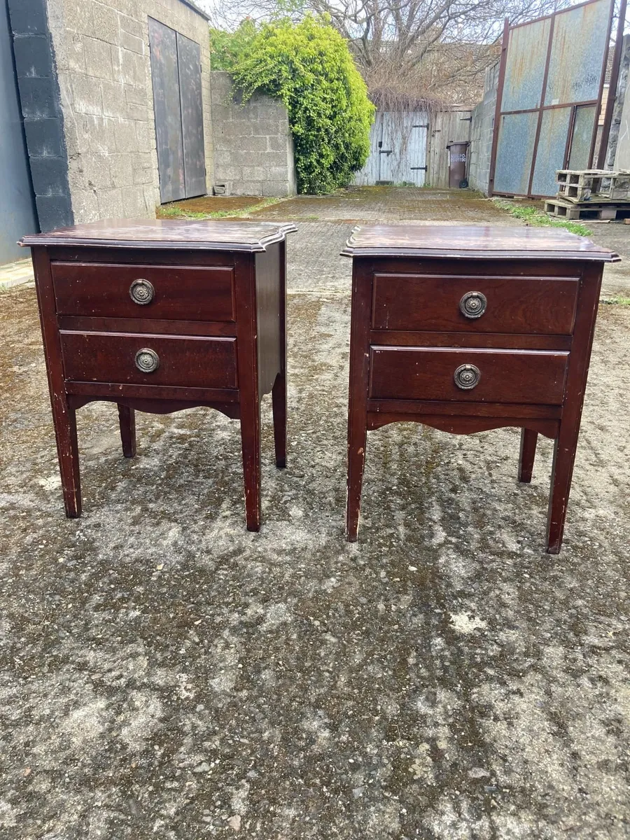 Bedside Lockers x 2 - Vintage - TLC - Image 3