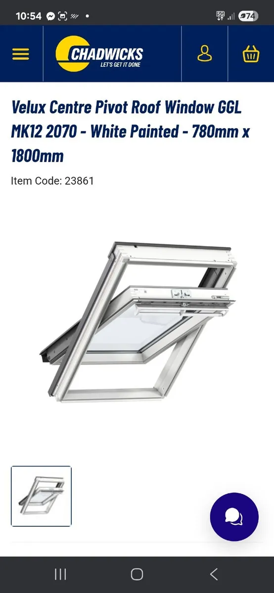Velux windows 78x180 mk12 brand new in box - Image 2