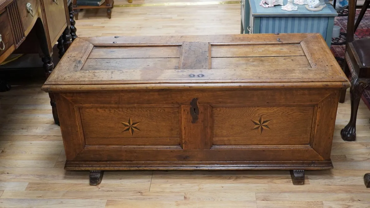 19th Century French Oak Coffer - Image 2