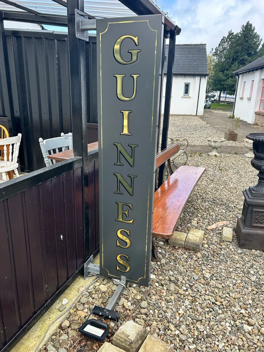 Large Guinness pub sign - Image 1