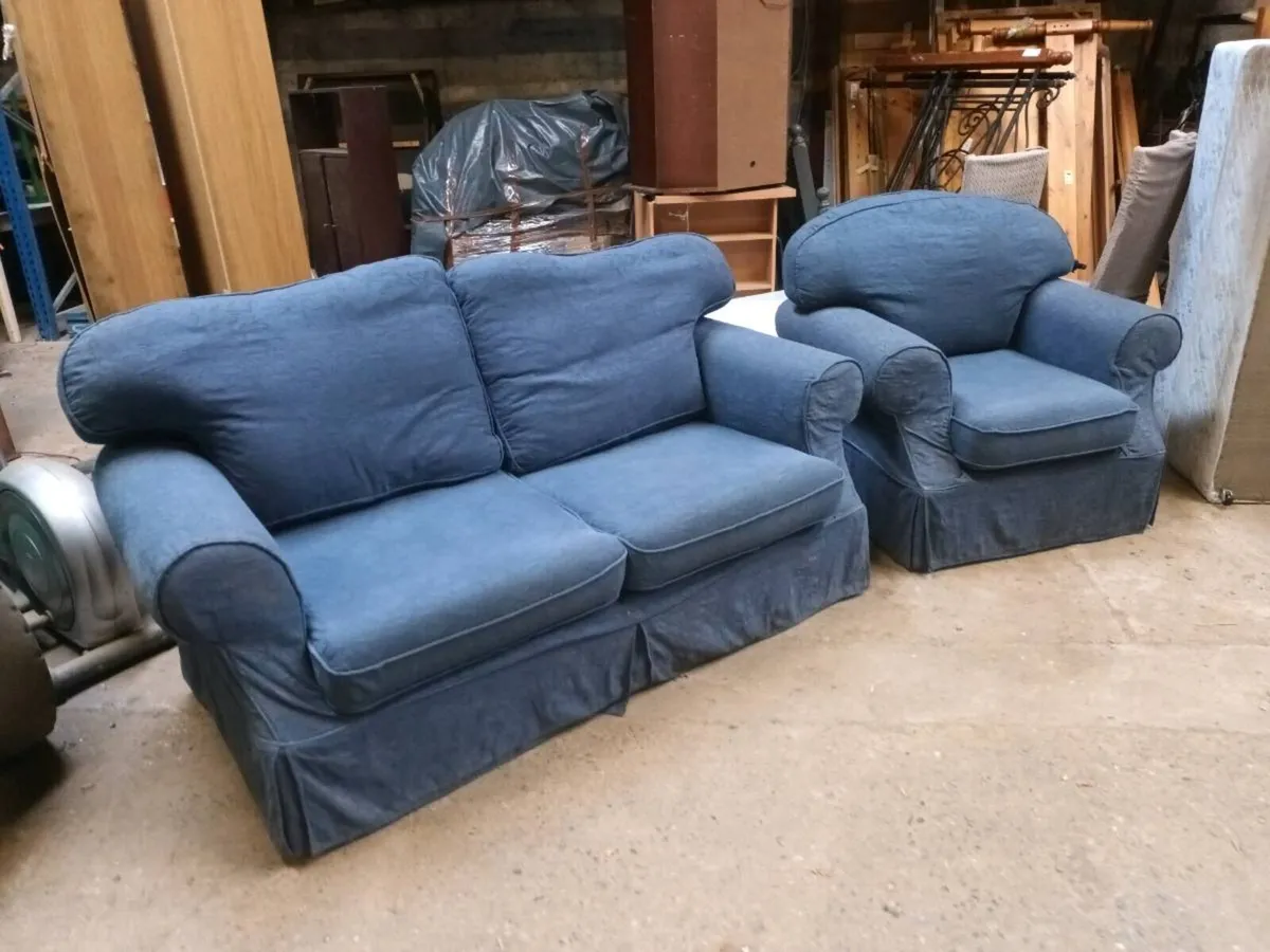 Three Seater and Armchair - Image 2