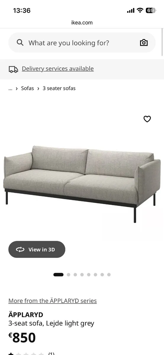 Applaryd Sofa (IKEA) - Image 2