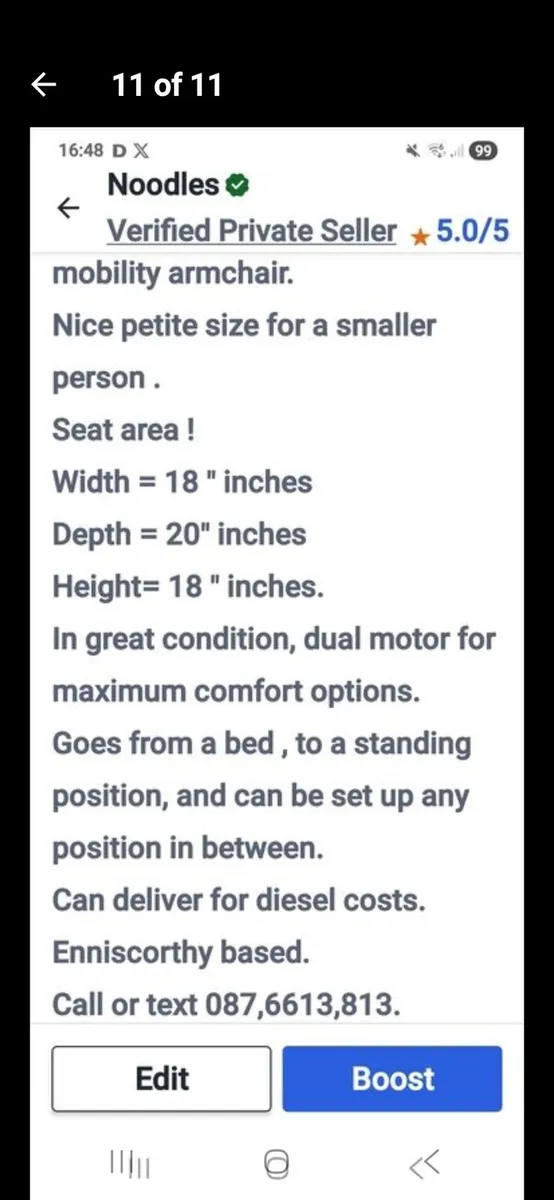 Electric riser recliner armchair - Image 4