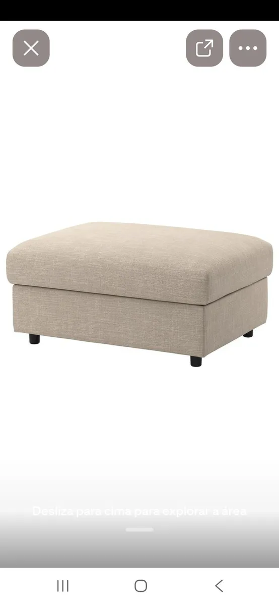 Ikea vimle footstool - Image 1