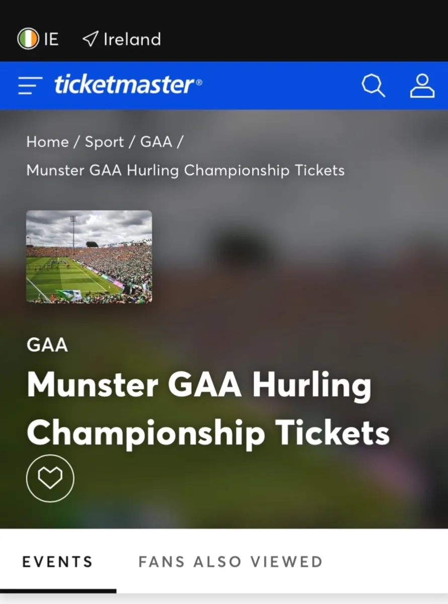 Hurling Tickets Clare Vs Waterford 19.04 - Image 2