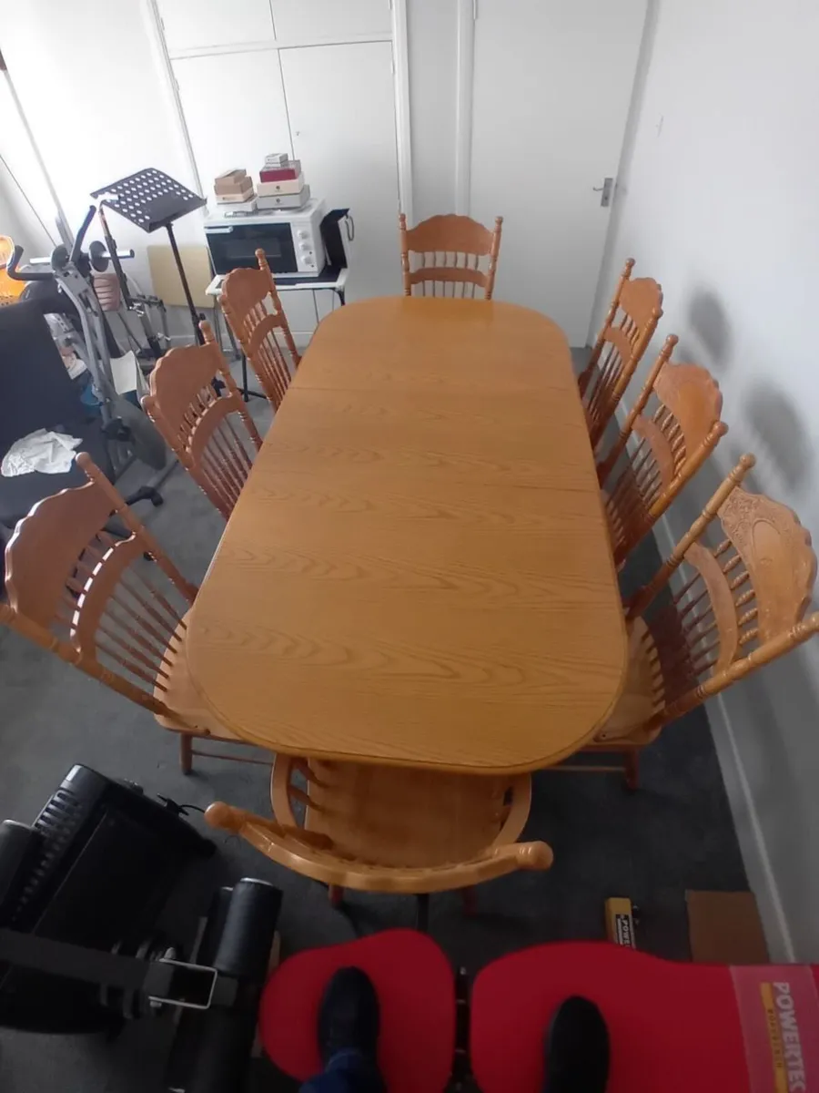 Extendable Table and 8 Chairs - Image 1