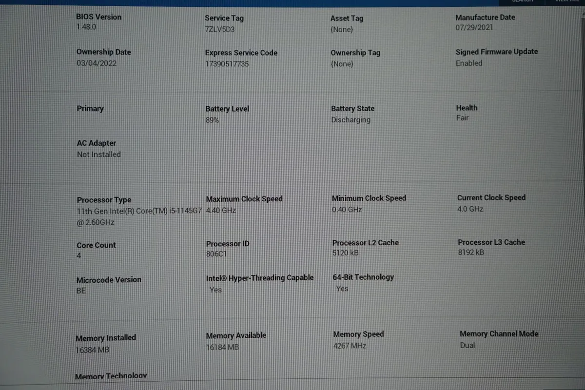 Dell Latitude 7420 14" Laptop | i5-1145G7 | 16GB - Image 2