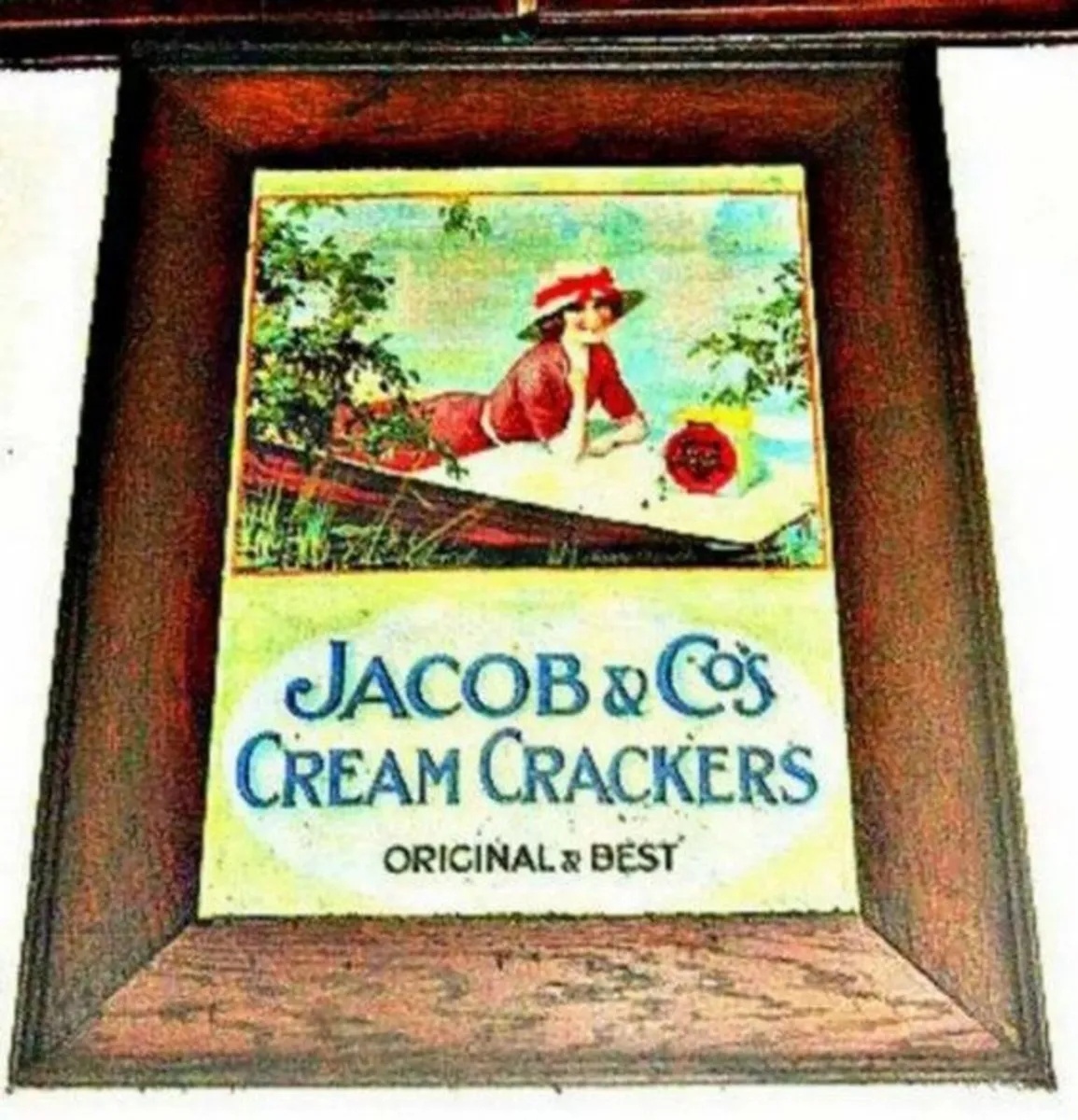 Vintage 'Framed 'Jacobs' Advertisement - Image 3