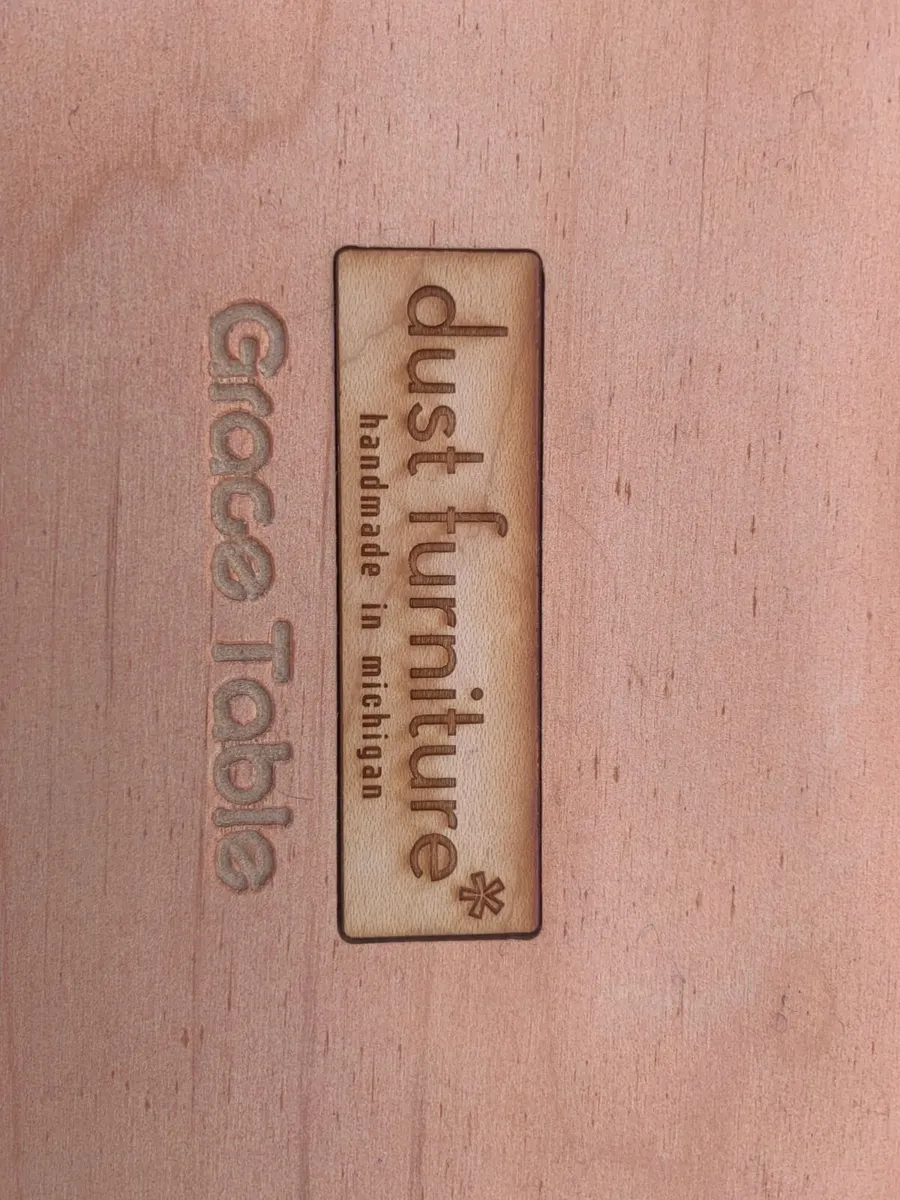 Handmade Side Table (Burnt Orange colour) - Image 4