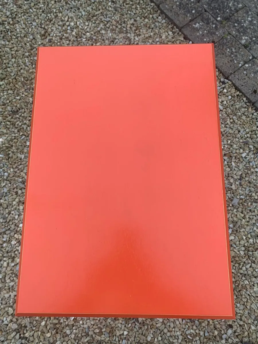 Handmade Side Table (Burnt Orange colour) - Image 2