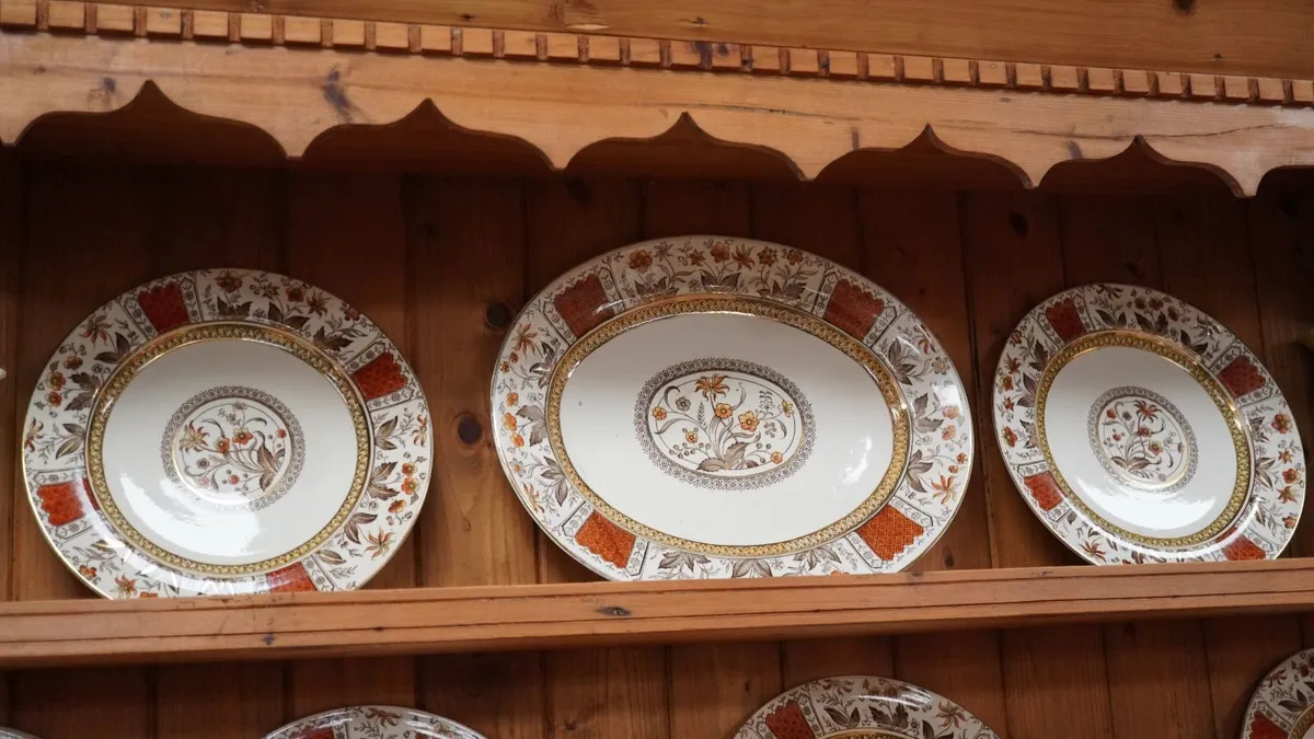 1900s S.H. & SONS Dinner Plate Set - Image 2