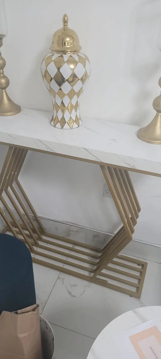 Console marble effect table - Image 2