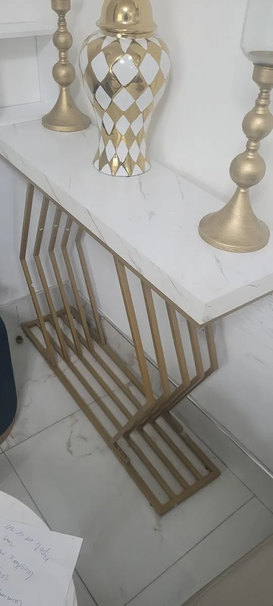 Console marble effect table - Image 3
