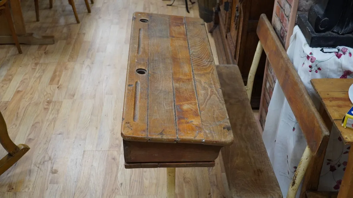 Vintage School Desk - Image 3