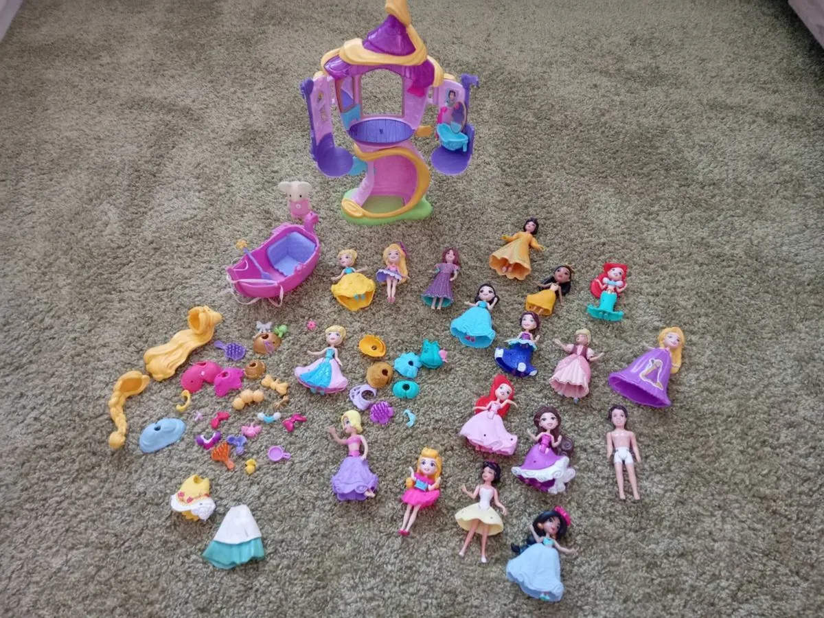 Polly pocket mini Disney princess doll set