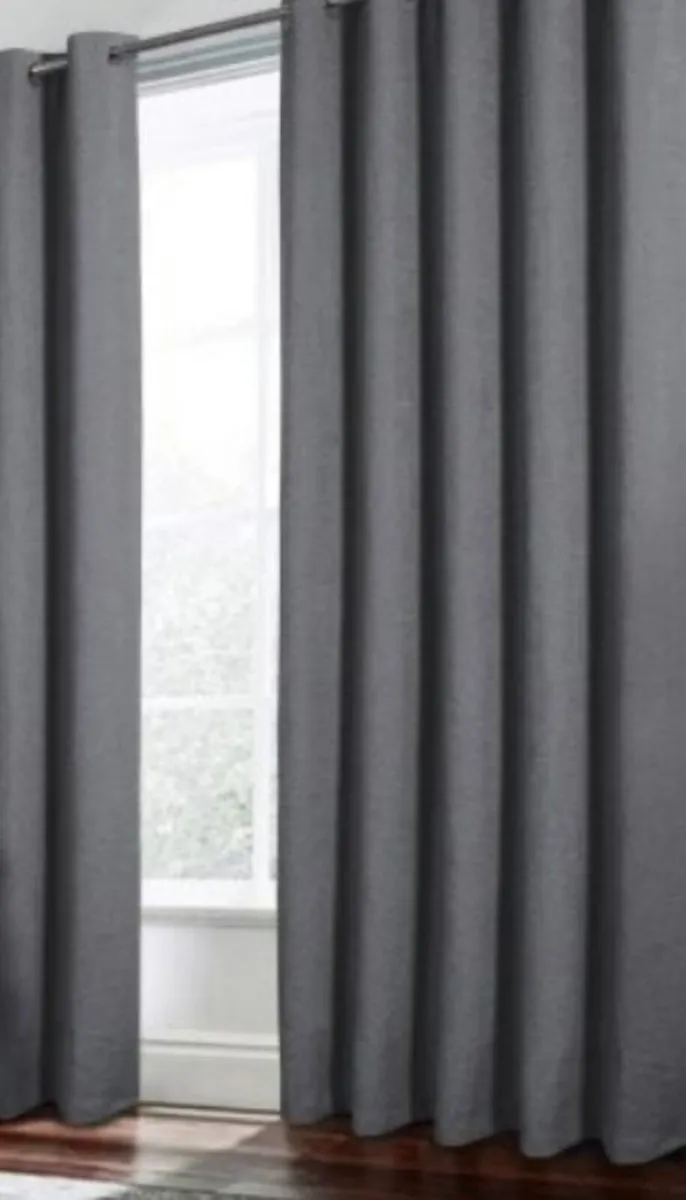Dark grey curtains - Image 1