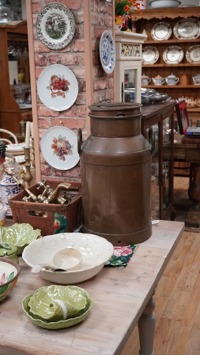 French Copper Milk Churn - Image 1